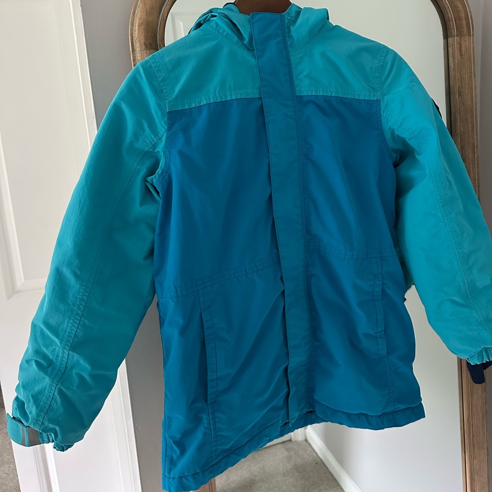 Lands End Size 10-12 Kids Squall Waterproof Insulated Winter Jacket